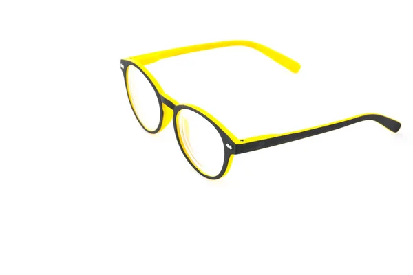 Óculos bonitos no fundo branco — Fotografia de Stock