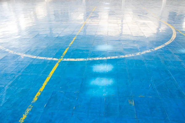 Tribunal de futsal interior — Fotografia de Stock