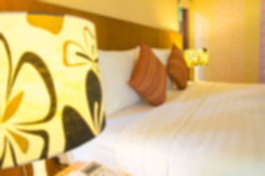 Boş modern yatak yatak odasında