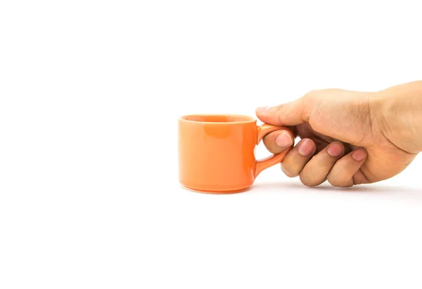 Cup on white background — Stock Photo, Image