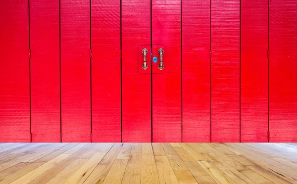 Porta vermelha vintage — Fotografia de Stock