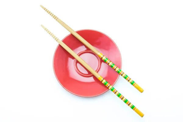 Plate with chopsticks — Stock Photo, Image