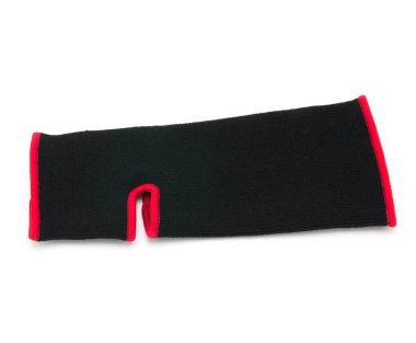 Beyaz elastik ayak bileği desteği