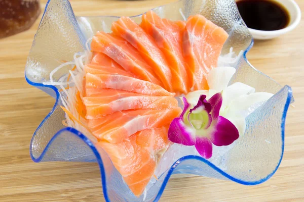 Rå Lax sashimi — Stockfoto