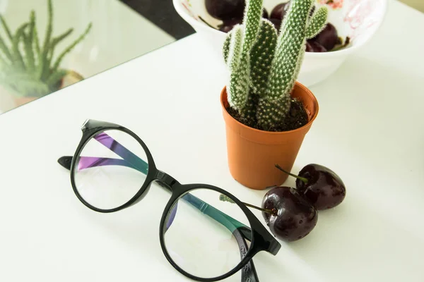 Accessories glasses on table — Stock Photo, Image