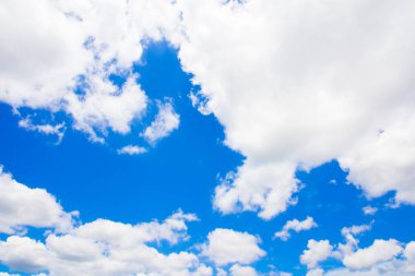 Bulutlu mavi gökyüzü 