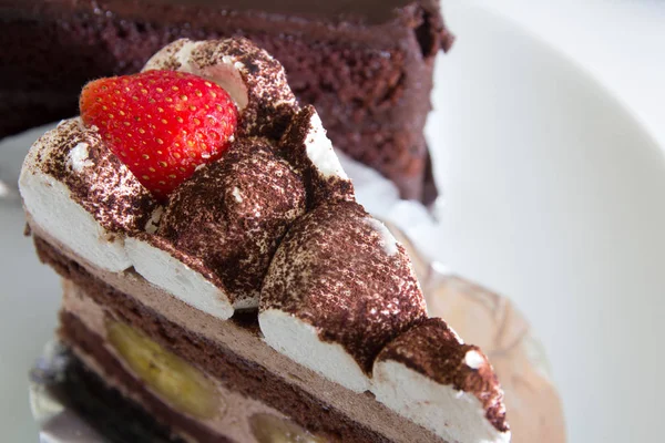 自制巧克力蛋糕 — 图库照片