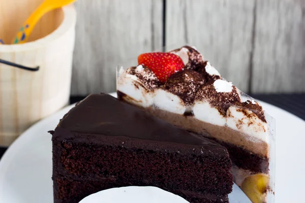 Домашнє шоколадний торт — стокове фото