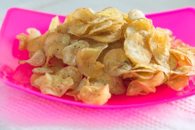 Kurutulmuş muz dilimi plaka - çıtır