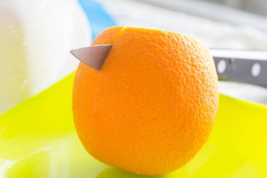 Taze portakal kapatmak 