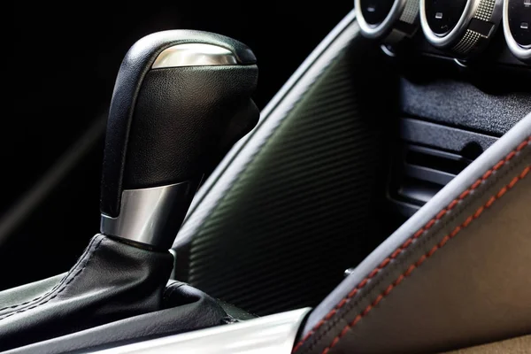 Luxury car Interior -  shift lever — Stock Photo, Image