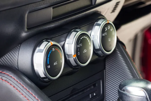 Luxury car Interior - Car air conditioner dashboard