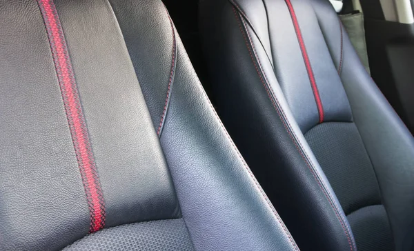 Close up black car seat — Stock Photo, Image