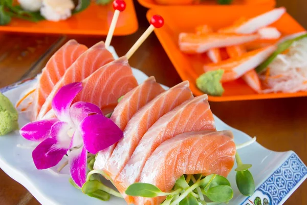 Comida japonesa sashimi — Fotografia de Stock