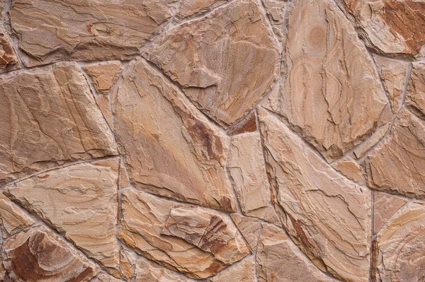 Tekstura starego skalnej ściany wykonane z losowe kamienne podłoże — Zdjęcie stockowe