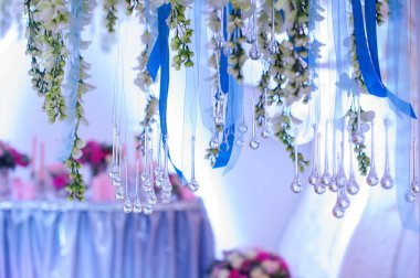 akşam yemeği için Restoran düğün çiçek dekorasyonu