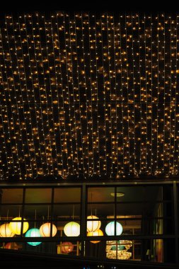 Noel dekor çelenk kış Park üzerinden