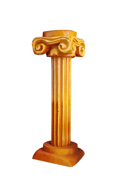 Guld Joniska kolonner i grekisk stil — Stockfoto