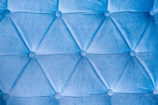 Niebieski skóra tekstura z nitami — Zdjęcie stockowe