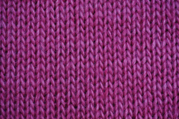 Struttura di tessuto lavorato a maglia lilla per lo sfondo — Foto Stock