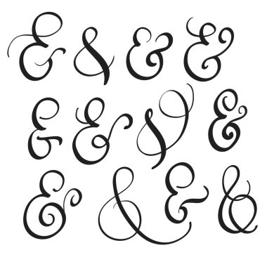 vektör Vintage işareti ayarla ve beyaz arka plan üzerinde. Hat yazı illüstrasyon Eps10