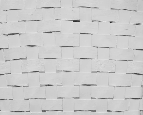 Texture of white woven paper strips for background — Stock Photo, Image