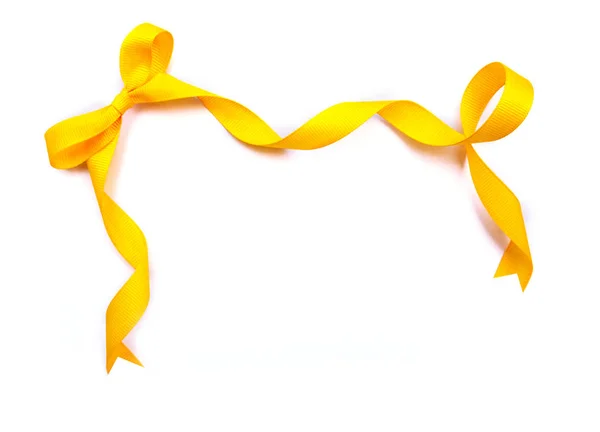 黄色いリボンの弓を — Stock fotografie