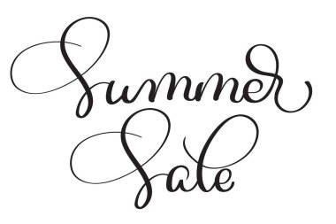 Beyaz arka plan üzerinde yaz Satılık vektör vintage metin. Hat yazı illüstrasyon Eps10