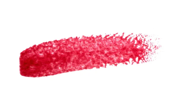 Kırmızı arka plan ile akrilik boya fırçası — Stok fotoğraf