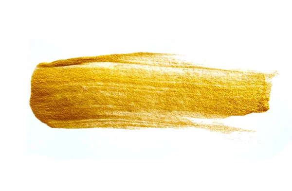 Gouden beroerte verf element ontwerp — Stockfoto