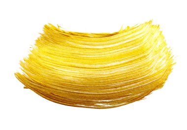 Metin için yer beyaz zemin üzerine soyut altın smear