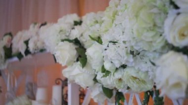 Düğün dekor gerçek çiçek