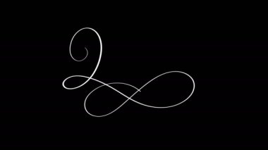 2018 mutlu yeni yıl hat alfa kanalı ile metin yazı. Animasyon web banner veya video için tebrik Noel kartı tatil