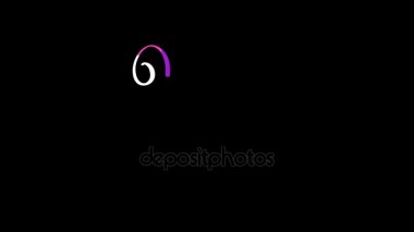 2018 mutlu yeni yıl hat alfa kanalı ile metin yazı. Animasyon web banner veya video için tebrik Noel kartı tatil