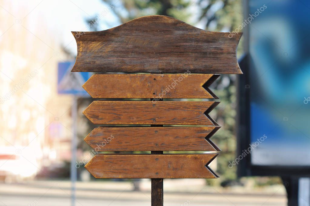 Mock up wooden sign board Natural style shop decoration