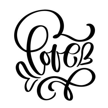 el yazısı yazıt sevgi ve kalp mutlu Sevgililer günü kartı, romantik teklif için tasarım tebrik kartları, dövme, tatil davetiyeleri