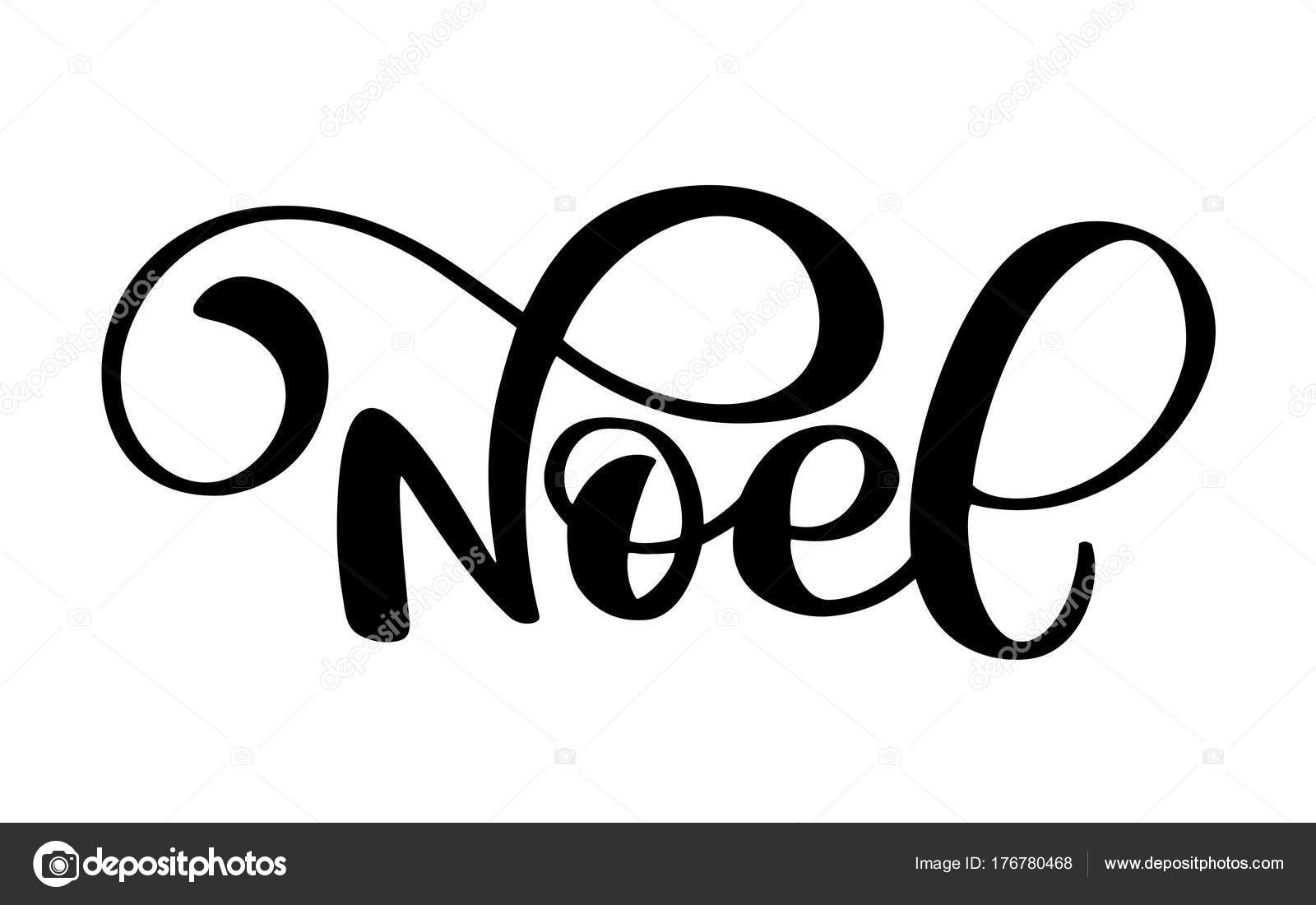 French Merry Christmas Joyeux Noel Premium Luxury Background For Holiday Greeting Card Fun Brush Ink Typography For Photo Overlays T Shirt Print Flyer Poster Design Stock Vector C Timonko