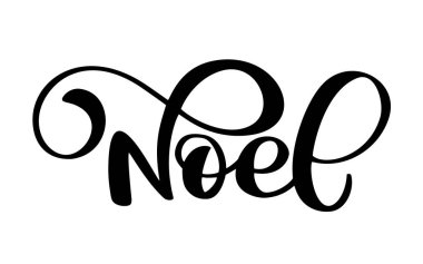 Fransız Merry Christmas Joyeux Noel. Sigorta primi lüks tatil tebrik kartı için arka plan. Eğlenceli fırça mürekkep tipografi fotoğraf bindirmeleri, tişört baskı, el ilanı, afiş tasarımı için