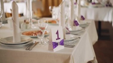 güzel zarif zarif düğün tablo Ziyafet yemeği cam ile hizmet