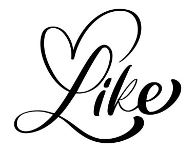 Sosyal medya, blog, vlog, web, banner, kart, baskı gibi el çizimi vektör kaligrafik harf metni