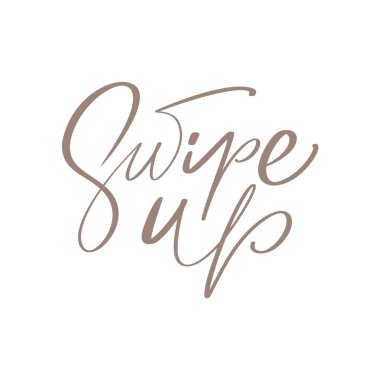 Sosyal medya için kaligrafik vektör harf metnini aç. Hikayeler için işaret. Bloglama işareti, tasarım şablonu, modern trend tasarım çizimi