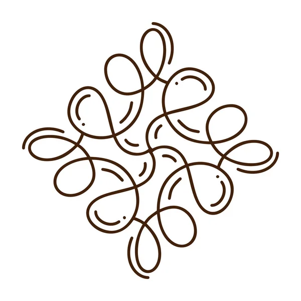 Flourish monoline vector frame illustration. Hand drawn calligraphy style vintage ornament for logo, invitation, wedding, gifts, photos, monogram. Floral Simple beautiful card — Stock Vector