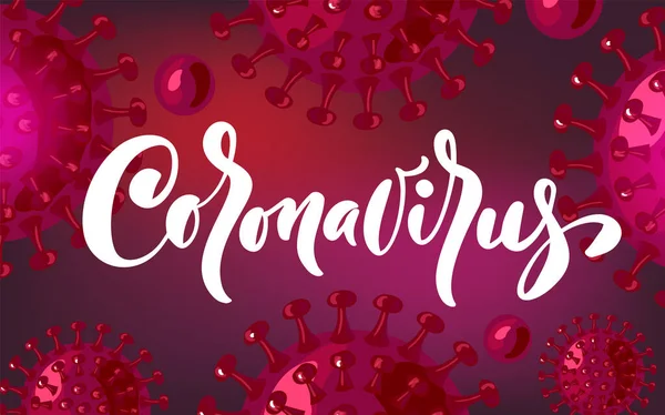 Banner Vectorial Coronavirus Para Concientización Alerta Contra Propagación Enfermedades Síntomas — Archivo Imágenes Vectoriales