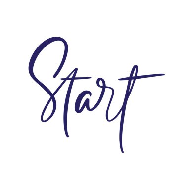 El çizimi metni kaligrafi harfleriyle yazmaya başla. Vektör başarısı insanların motivasyon logosu. Herhangi bir spor oyunu için sağlık metni. Yaşam tarzı aktivite kavramı izole edildi