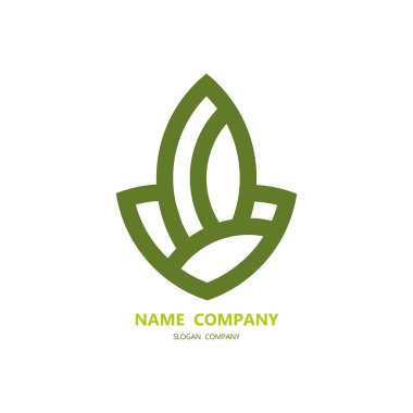 Çiçek Logosu soyut tasarım vektör şablonu. Lotus SPA ikonu. Kozmetik çiçekçisi sembolü Hotel Garden Güzellik Salonu Logotype konsepti