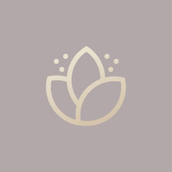 Abstrato flor tulipa design vetor logotipo modelo. Ícone de SPA de lótus. Cosmético florista símbolo Hotel Garden salão de beleza Logotipo conceito —  Vetores de Stock
