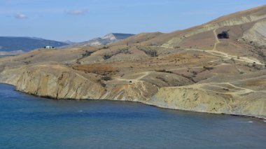 Kırım'da dağlık arazide. Dağ manzarası