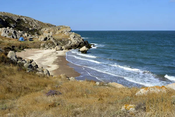 Sea bay in the Crimea. Sea landscape