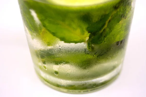 Limonádé Lime Menta Nyári Ital — Stock Fotó