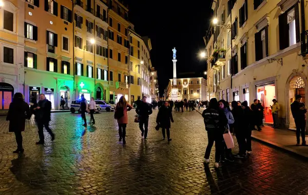 Rome Square Night — Stock Photo, Image